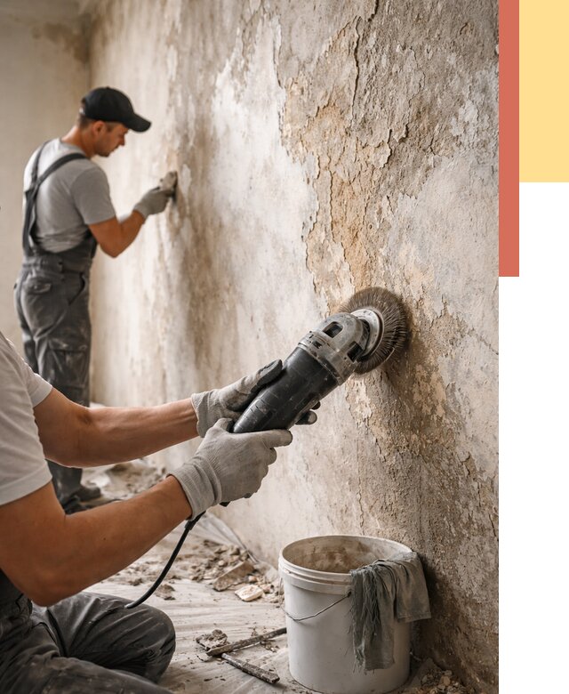 Снятие и удаление краски со стен в Назрани от 2157 руб. — ОТДЕЛОЧНИК-Нзр