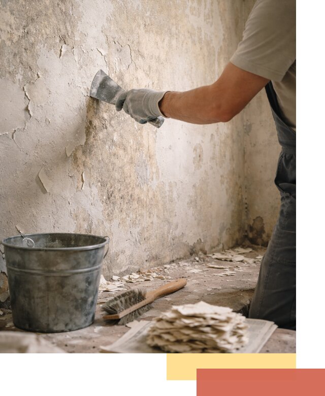 Удаление старой краски со стен в Назрани качественно и быстро