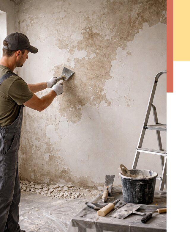 Снятие старой шпаклевки в Назрани от 1900 руб. — быстро и недорого | ОТДЕЛОЧНИК-Нзр