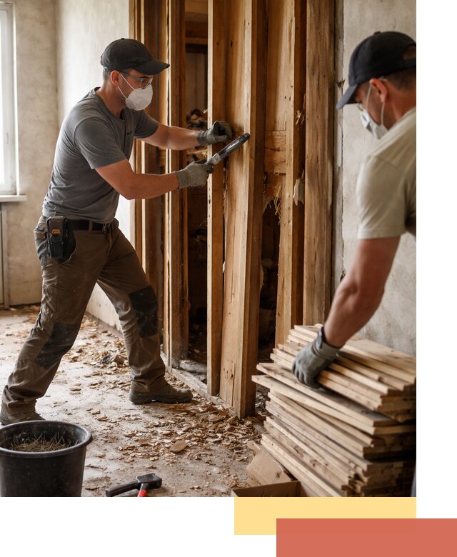 Демонтаж деревянных перегородок в Назрани быстро и аккуратно