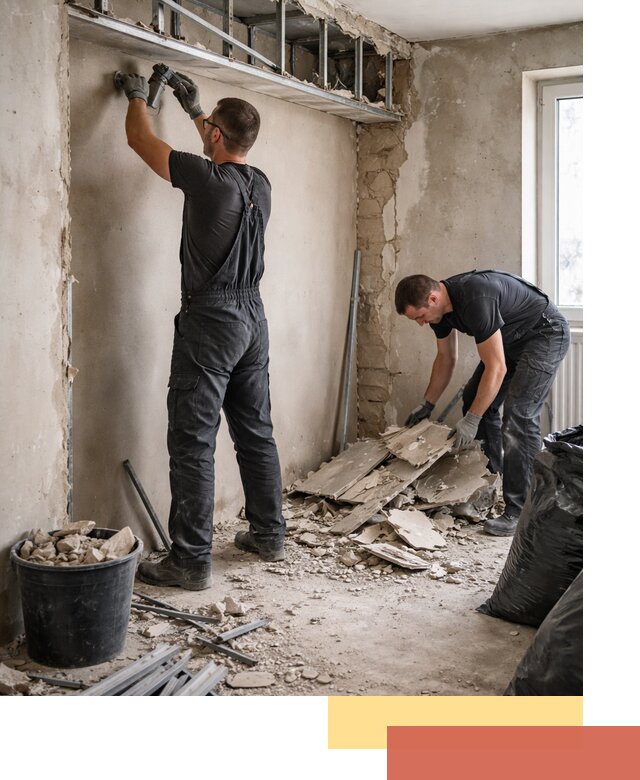 Демонтаж короба из гипсокартона в Назрани быстро и аккуратно