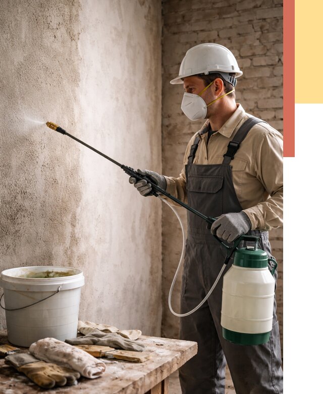 Антисептическая обработка стен в Назрани от 1233 руб. — быстро и недорого | ОТДЕЛОЧНИК-Нзр