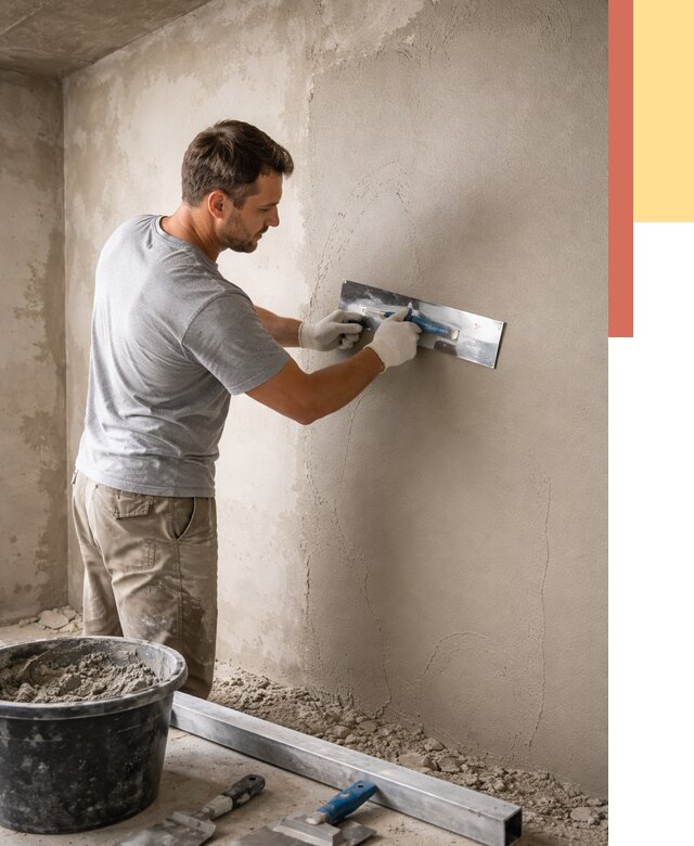 Штукатурка стен без маяков в Назрани от 7396 руб/м2 — услуги и цена | ОТДЕЛОЧНИК-Нзр