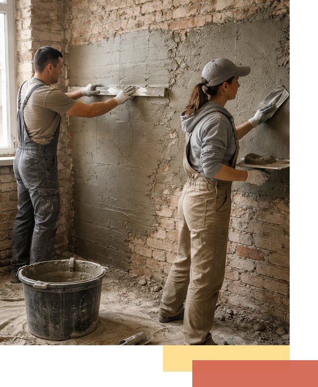 Штукатурка кирпичных стен в Назрани — качественно и надежно