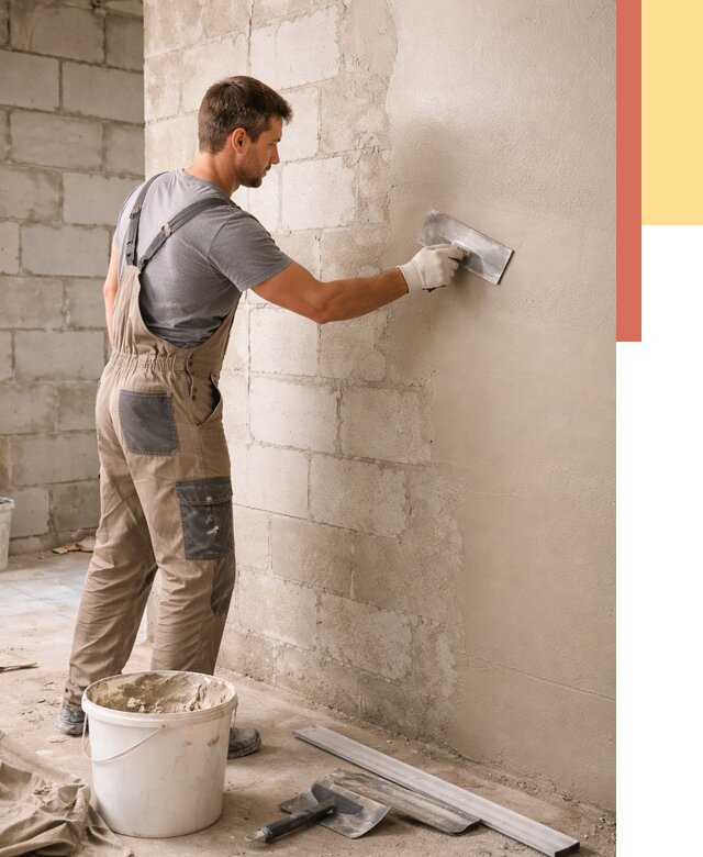 Штукатурка стен из газобетона в Назрани от 2157 руб./м2 — быстро и недорого | ОТДЕЛОЧНИК-Нзр