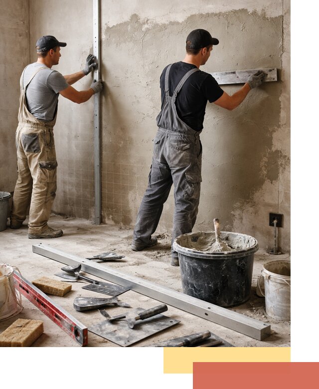 Профессиональная штукатурка стен под плитку в Назрани