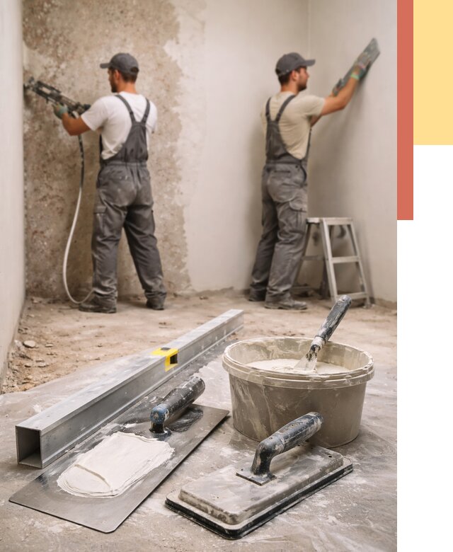 Штукатурка стен под обои в Назрани от 4622 руб./м2 — выравнивание под обои | ОТДЕЛОЧНИК-Нзр