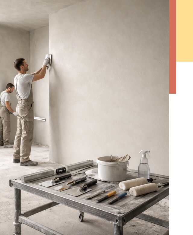 Штукатурка стен под покраску в Назрани от 4622 руб./м² — качественно и недорого | ОТДЕЛОЧНИК-Нзр