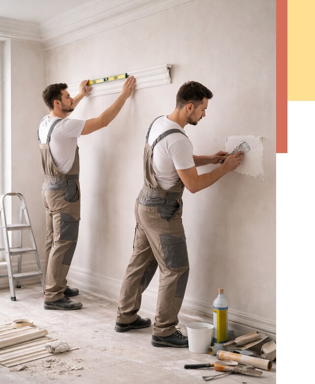 Монтаж лепнины на стены в Назрани от 4622 руб. — недорого, быстро | ОТДЕЛОЧНИК-Нзр