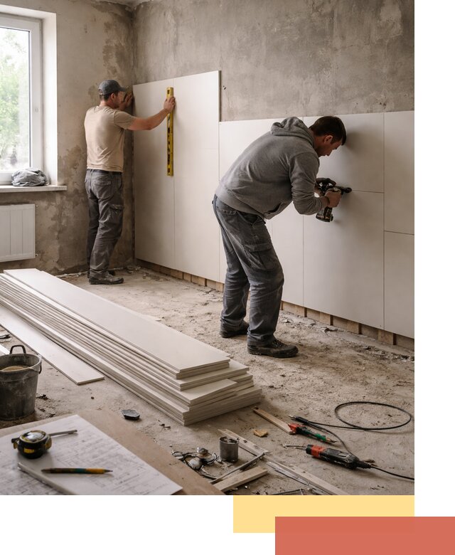 Монтаж ПВХ панелей на стены в Назрани качественно и быстро