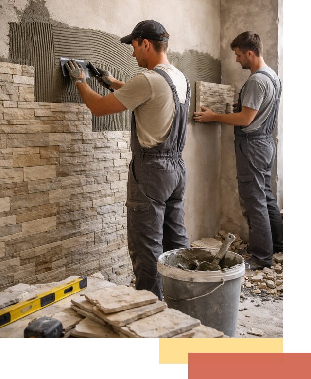 Монтаж искусственного камня в Назрани — облицовка стен и фасадов