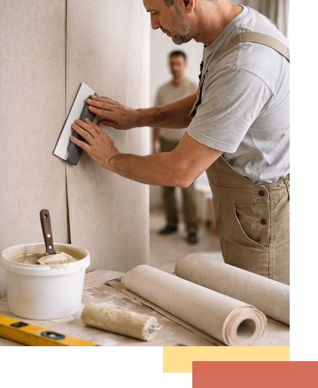 Поклейка текстильных обоев в Назрани профессионально и аккуратно