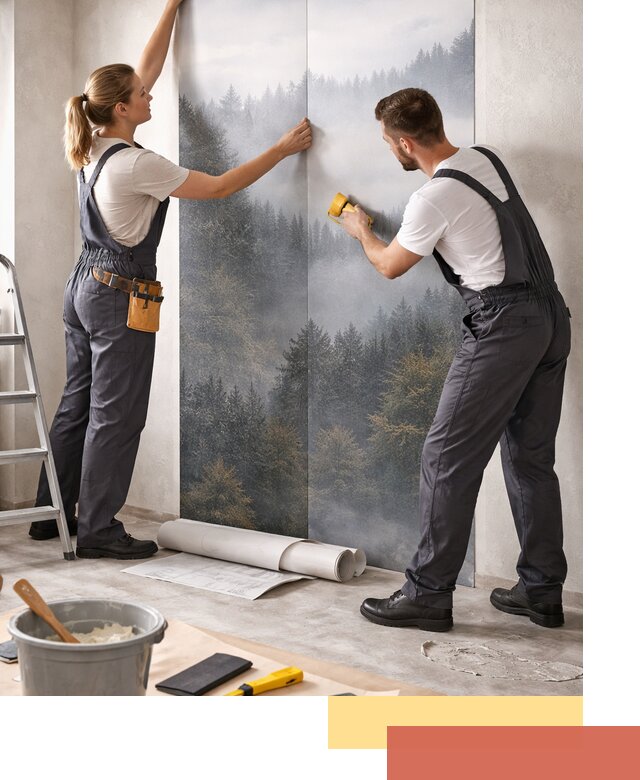 Поклейка фотообоев профессионально в Назрани под ключ