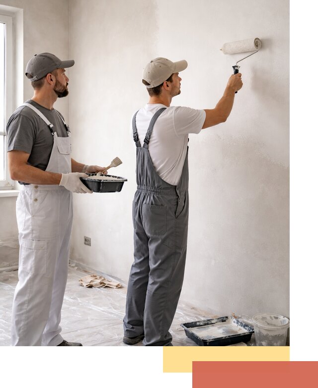 Покраска стен водоэмульсионной краской в Назрани