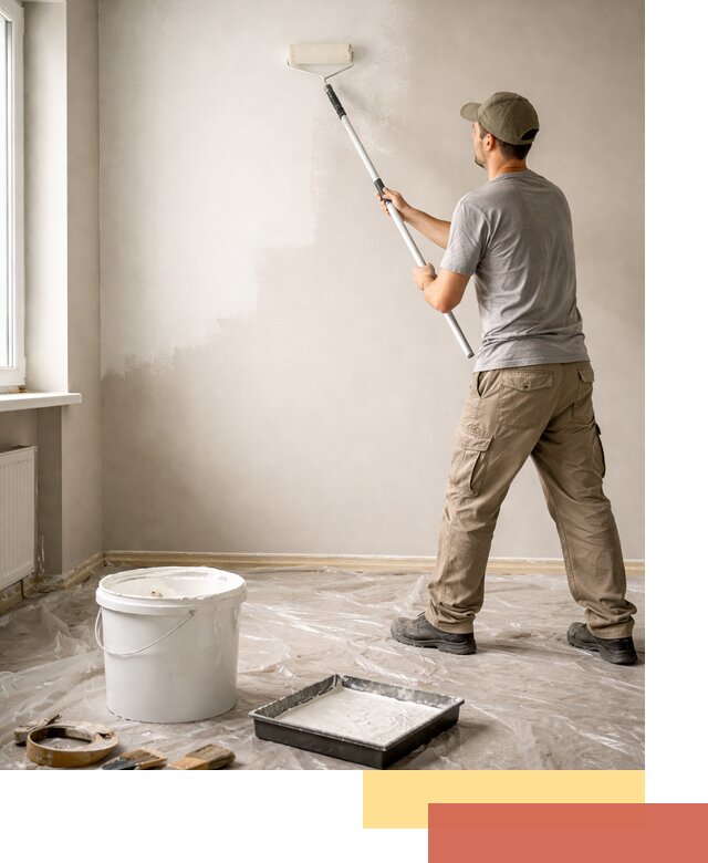 Покраска стен латексной краской в Назрани качественно и быстро