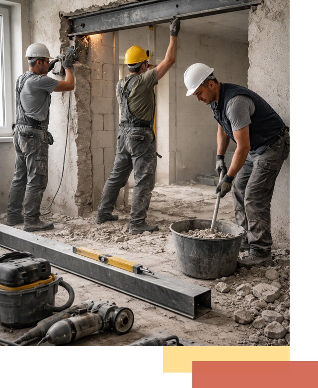 Создание проемов в стенах и несущих конструкциях в Назрани