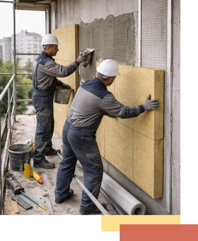 Утепление стен зданий и домов в Назрани качественно и надежно