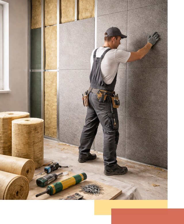 Профессиональная шумоизоляция стен в Назрани для квартиры и офиса