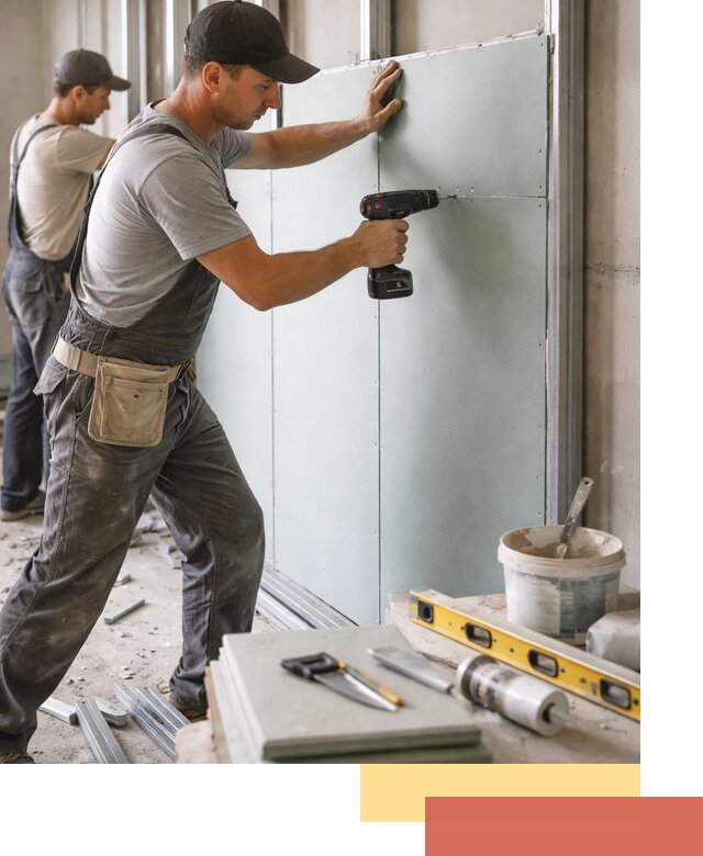 Кладка влагостойких перегородок ПГП в Назрани