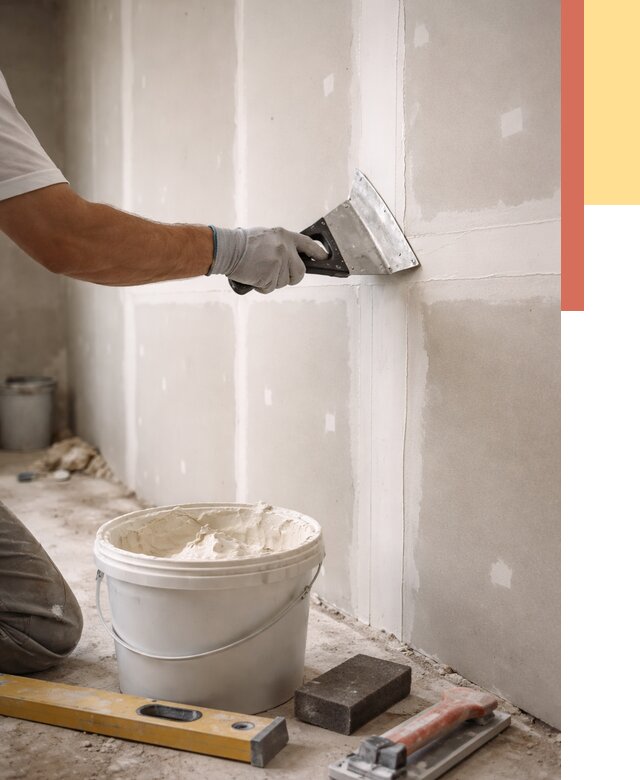 Шпаклевка перегородок из гипсокартона в Назрани от 2568 руб. — услуги ОТДЕЛОЧНИК-Нзр