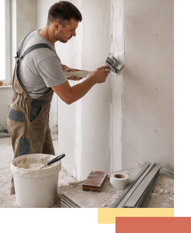 Шпаклевка перегородок из гипсокартона в Назрани качественно и быстро