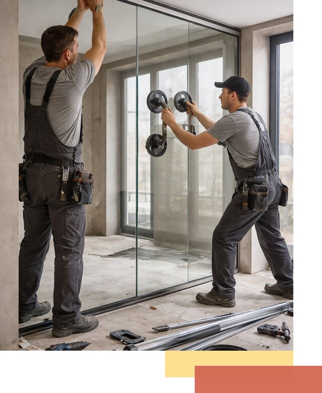 Цельностеклянные перегородки под ключ в Назрани