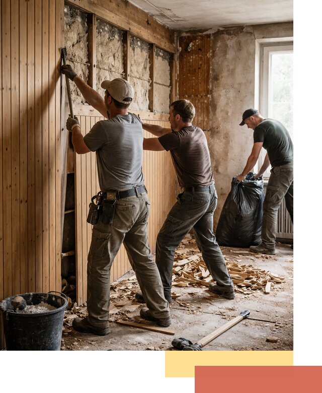 Демонтаж вагонки и вывоз материалов в Назрани