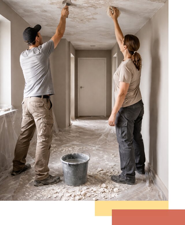 Удаление побелки с потолка в Назрани — быстро и аккуратно