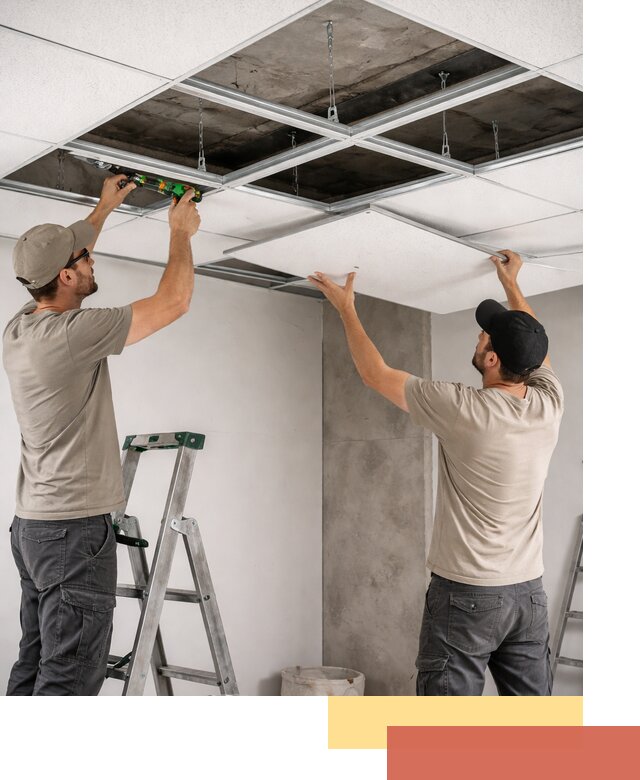 Монтаж потолка Армстронг под ключ в Назрани