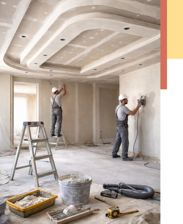 Многоуровневый потолок из гипсокартона в Назрани от 770 руб. под ключ | ОТДЕЛОЧНИК-Нзр