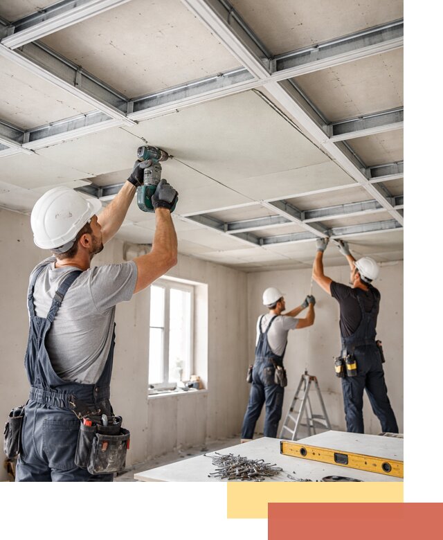 Кессонный потолок из гипсокартона под ключ в Назрани