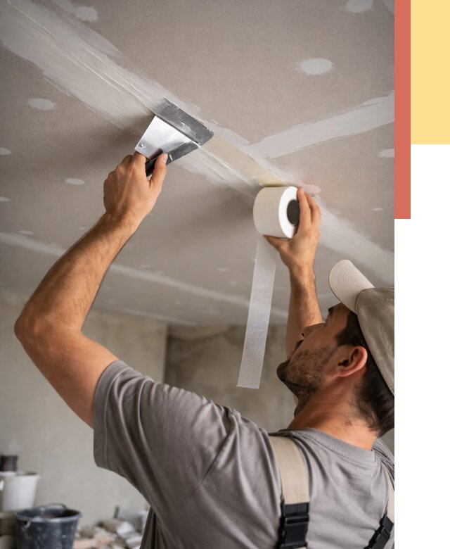 Обработка швов потолка ГКЛ в Назрани от 7704 руб. под ключ | ОТДЕЛОЧНИК-Нзр