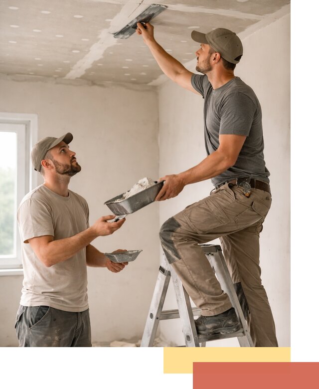 Шпаклевка потолка из гипсокартона в Назрани качественно и быстро