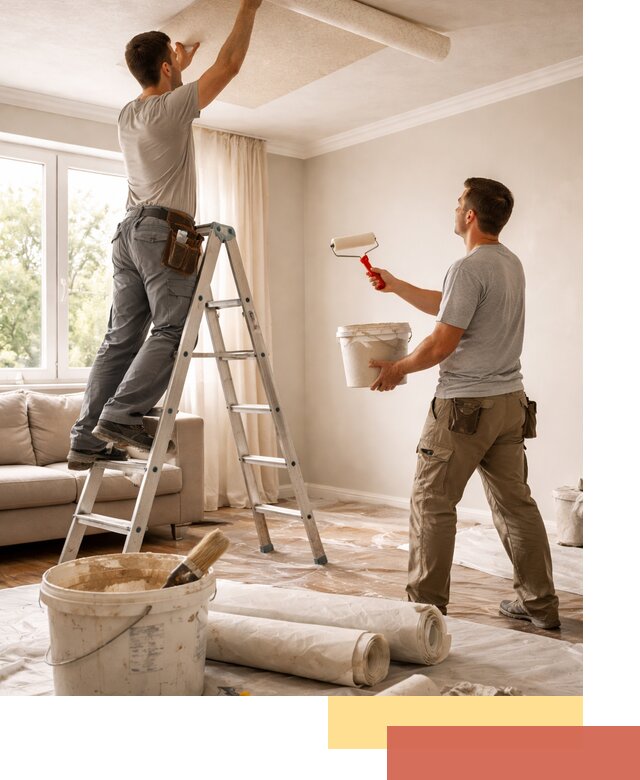 Поклейка обоев на потолок в Назрани — качественно и быстро