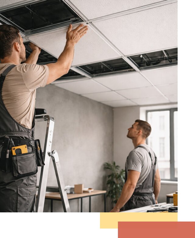 Монтаж потолочной плитки в Назрани качественно и в срок