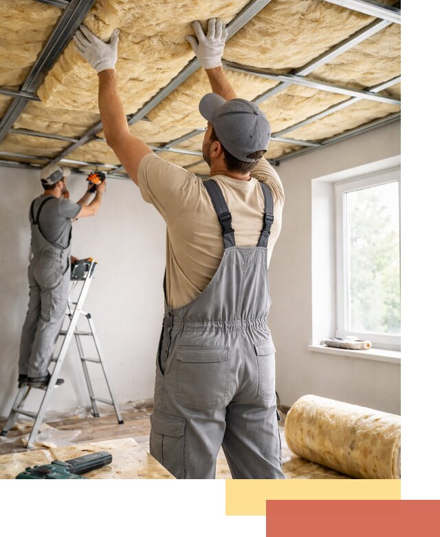 Утепление потолка под ключ в Назрани качественно и быстро