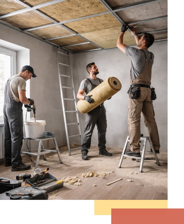 Шумоизоляция потолка в Назрани: профессиональный монтаж и отделка